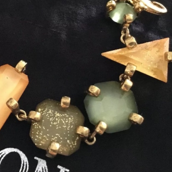 Erickson Beamon✨Tangerine & Jade Lucite Bracelet - Picture 4 of 8